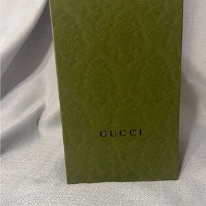 Gucci Olive Green Embossed Logo Box